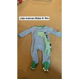 Jojo Maman Bebe 6-9m dinosaur footie